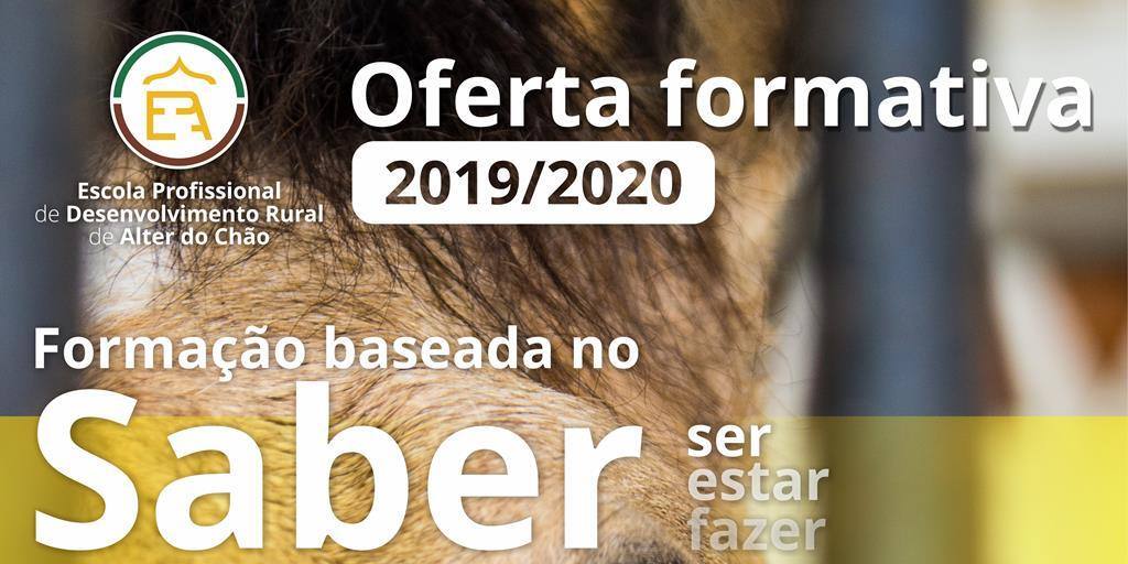 Escola Prof. de Desenv. Rural de Alter do Chão dá a conhecer oferta formativa para ano lectivo 19/20