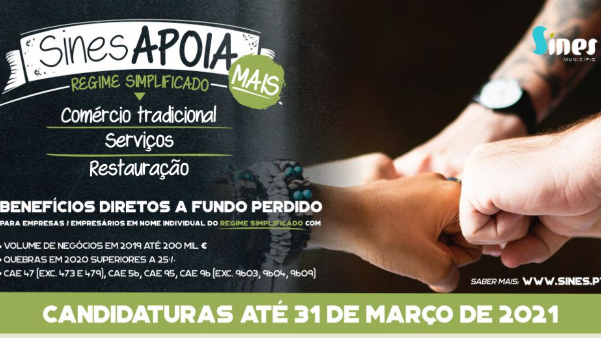Apoios em Sines