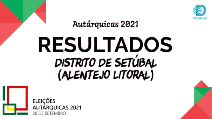 Autárquicas 2021 resultados distrito setúbal