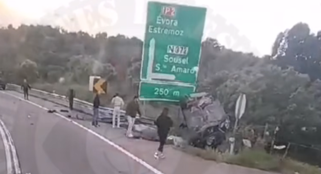 Despiste de automóvel provocou um ferido grave no concelho de Estremoz