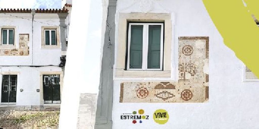 Estremoz: Fachada com esgrafito em casa do centro histórico é Monumento de Interesse Municipal
