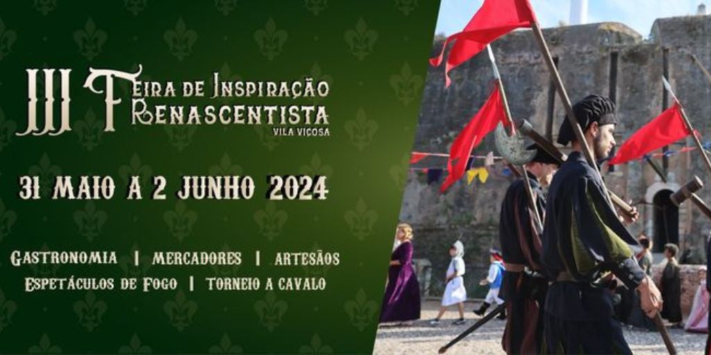 Vila Viçosa com Feira de Inspiração Renascentista a partir de sexta-feira