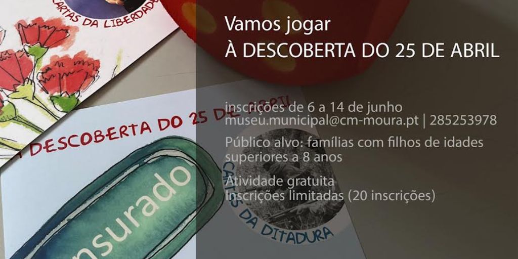 Moura: Jogo didático sobre o 25 de Abril em Sobral da Adiça