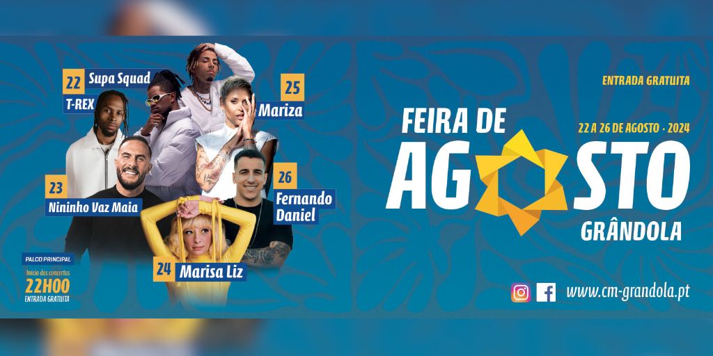 Feira de Agosto em Grândola 'oferece' música, gastronomia e artesanato