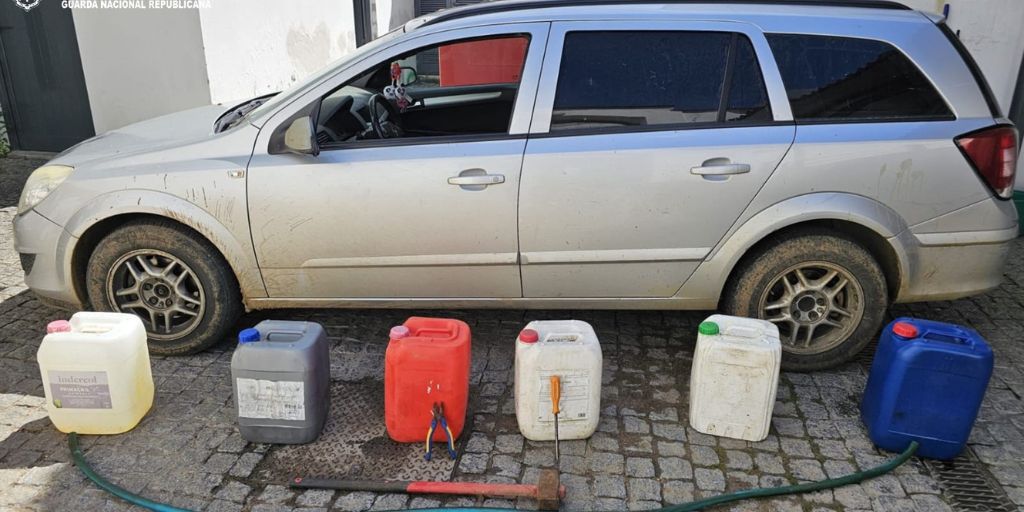 Beja: GNR detém três indivíduos em flagrante por roubo de combustível