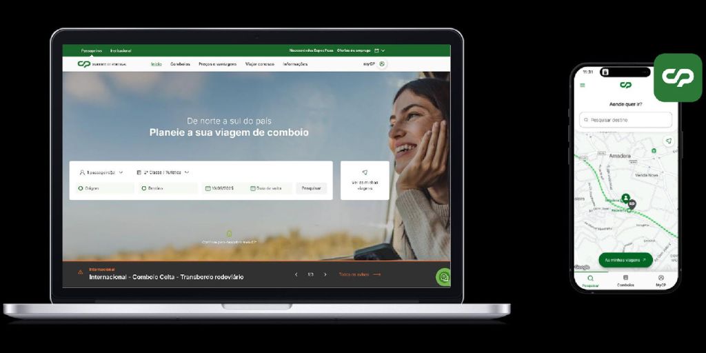 CP lança novas funcionalidades digitais no site e App para facilitar viagens