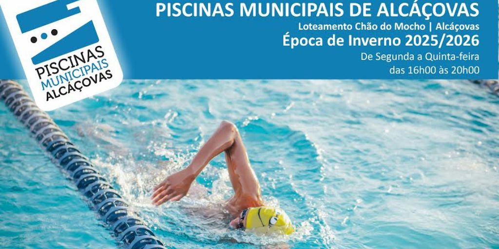 Viana do Alentejo: Piscinas Municipais de Alcáçovas reabrem a 10 de novembro para a época de inverno 2025/2026