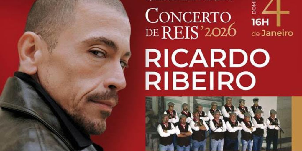 Concerto de Reis 2026 com Ricardo Ribeiro marcado para 4 de janeiro em Vila Viçosa