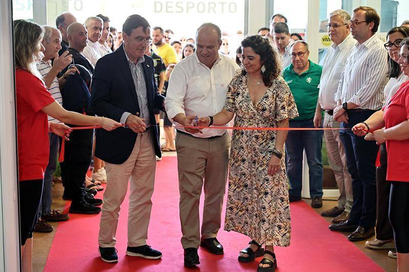 O presidente da Câmara Municipal de Estremoz, José Daniel Sádio, durante a abertura da V FIDMOZ – Feira Internacional do Desporto de Estremoz