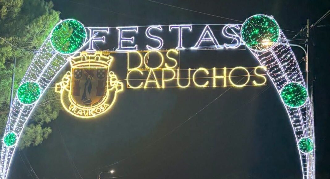 Cartaz das Festas dos Capuchos 2026 em Vila Viçosa com a programação de 10 a 20 de setembro